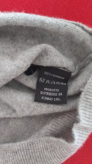 Maglione 100% Cashmere Grigio tg M