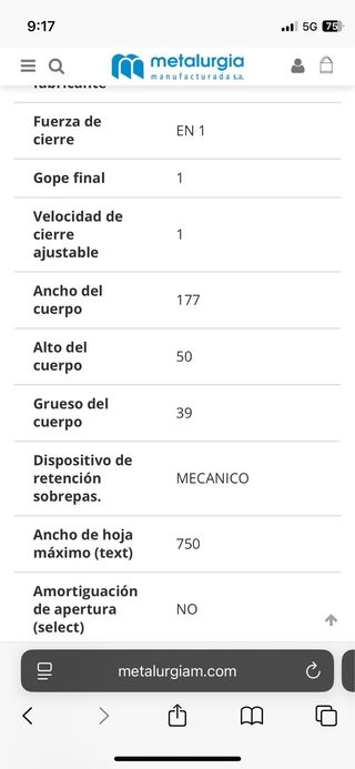 Cierrapuertas GEZE TS1500 Plata  Lote 11 unidades