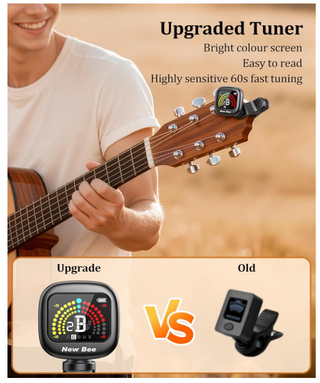 Accordatore Chitarra Ricaricabile New Bee