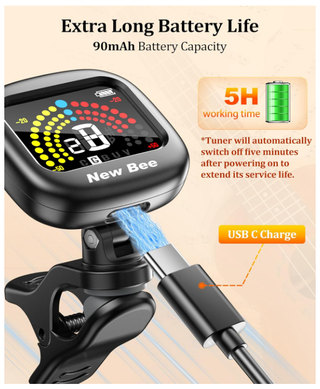 Accordatore Chitarra Ricaricabile New Bee