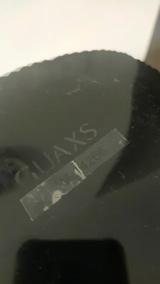 Vaso Guaxs soffiato a bocca nero