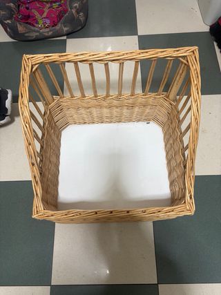 Revistero Mimbre y Madera