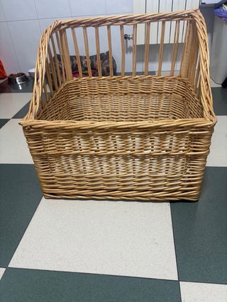 Revistero Mimbre y Madera