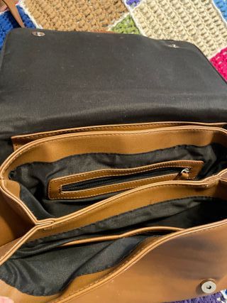 Bolso Misako marrón efecto piel