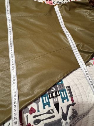 Vestido efecto piel Stradivarius verde