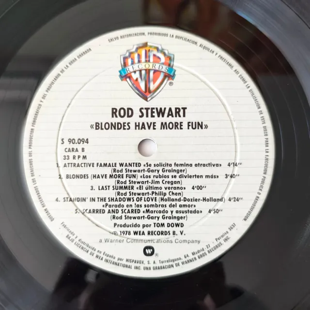 Rod Stewart Blondes Have More Fun Vinilo