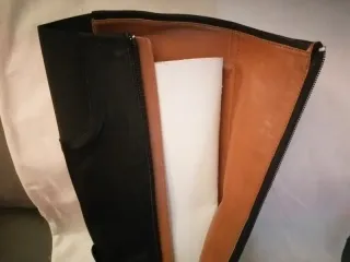 Botas mujer altas negras piel Zara nº 35