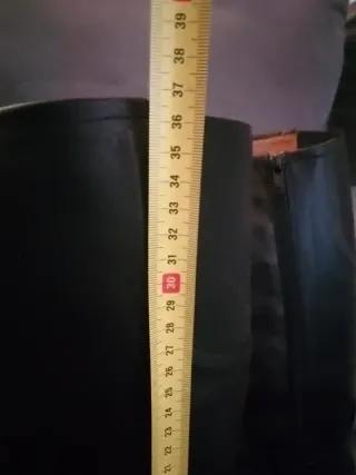 Botas mujer altas negras piel Zara nº 35