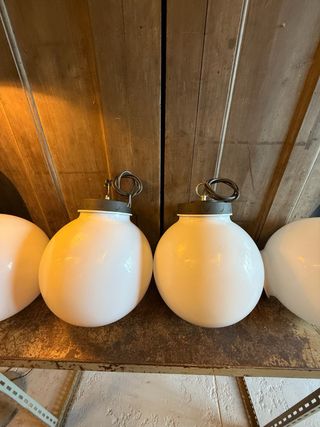 Globos candeeiro teto acrílico branco