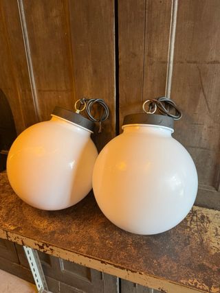 Globos candeeiro teto acrílico branco