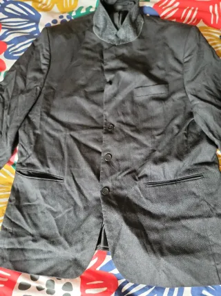 Americana azul y negra