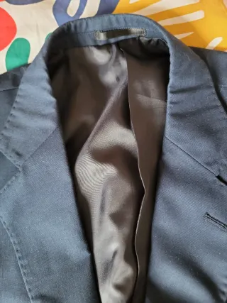 Americana azul y negra