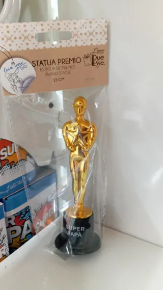 Statuetta Premio Super Papà 15cm