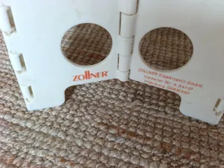 Taburete Plegable Blanco y Negro