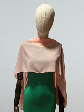 Chal capa gasa rosa talla única