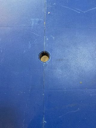 Mesa y 4 asientos picnic/camping azul