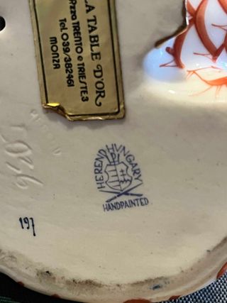 Set 6 Ceramiche Herend Originali - Ungheria