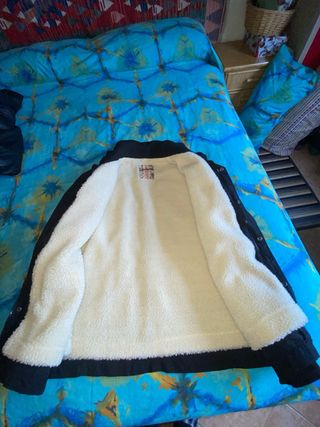 Chaqueta Desigual negra forro borrego de hombre