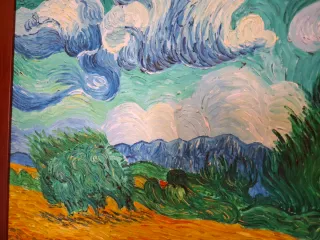 Óleo enmarcado paisaje