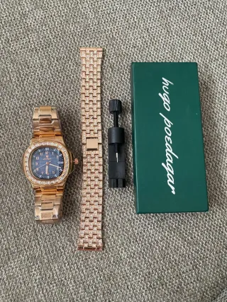 Reloj Hugo Poedagar a ESTRENAR! -  Azul y Dorado