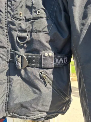 Chaqueta de moto negra talla L