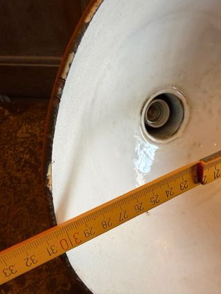 Candeeiro Teto Vintage Industrial Terracota