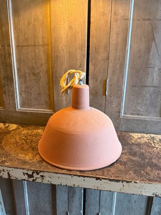 Candeeiro Teto Vintage Industrial Terracota