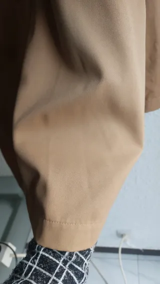 Gabardina Stradivarius Beige Talla S.