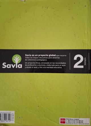 Libro Biología. 2 Bachillerato. Savia