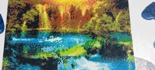 Quadro fatto a mano con diamanti