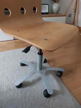 Silla Ikea Madera y Metal