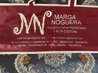 Rollo tela fallera negro multicolor