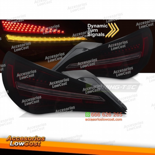 PILOTOS TRASEROS LED SEQ NEGRAS ROJAS AHUMADAS PA