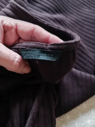 Capa Zara Marrón Chocolate Talla Mediana