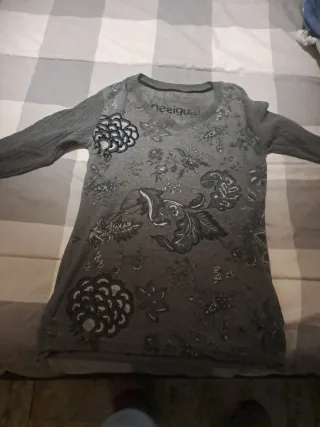 Jersey Desigual Manga Larga Gris