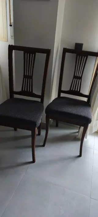 6 Sillas de Comedor Madera Maciza