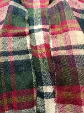 Poncho Cuadros Tartán Multicolor