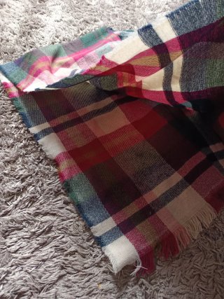 Poncho Cuadros Tartán Multicolor