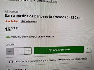 Barra Cortina Bañera Cromada Metal