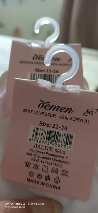 Calcetines Demen niña lazo encaje rosa y blanco