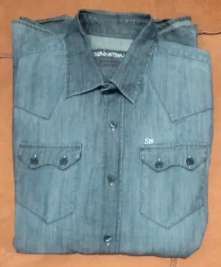 Camisa Jack & Jones Talla M Azul/Gris LOTE 8 X 30€