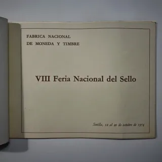 Carpeta VIII Feria nacional del sello Sevilla 1974