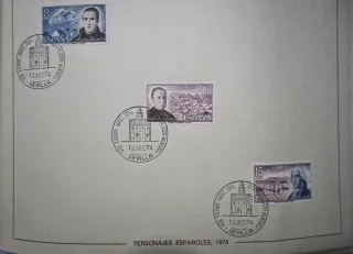 Carpeta VIII Feria nacional del sello Sevilla 1974