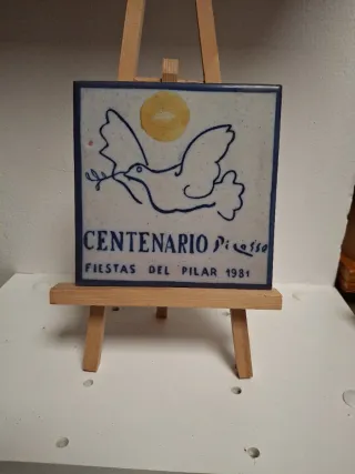 Baldosa Centenario Picasso Fiestas Pilar 1981