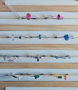 Anillo Plata 925 Ojo  piedra Circonita