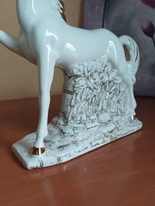 Figura Caballo Porcelana Vintage Colección
