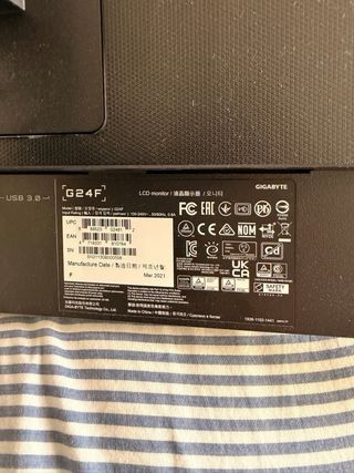 Monitor Gaming Gigabyte G24F 24” 165Hz IPS