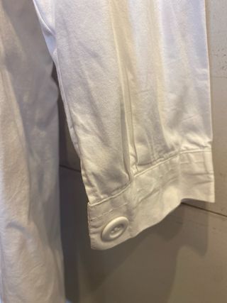 Bata de laboratorio blanca de algodon Talla M y L