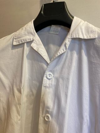 Bata de laboratorio blanca de algodon Talla M y L