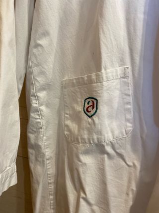 Bata de laboratorio blanca de algodon Talla M y L